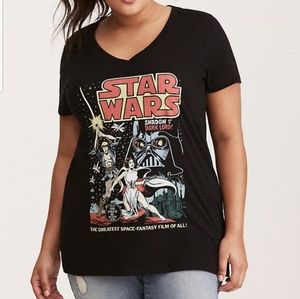 NWT Torrid Star Wars graphic tee black classic 2x
